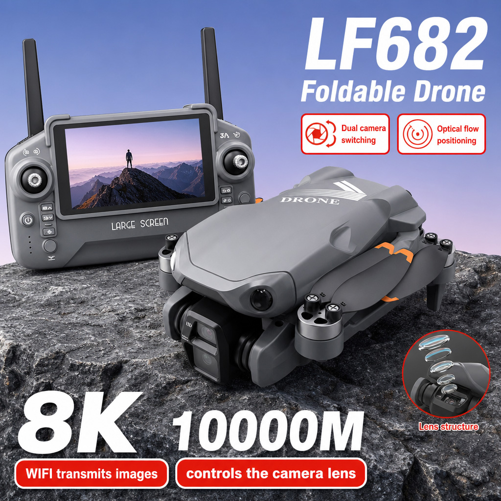 Drone Gimbal Brushless - Zdjęcia lotnicze z drona LF682, 8K