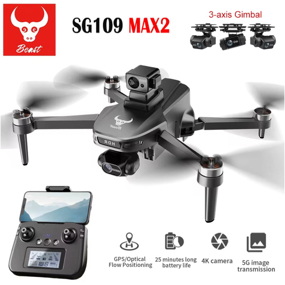 Drone Gimbal Brushless - SG109 MAX2 profesjonalny dron z kamerą