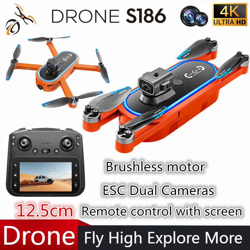 Dron 2025 S186 Profesjonalny 4 – Drone Gimbal Brushless recenzja i cena