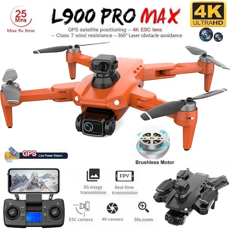 L900 Pro MAX GPS Drone 4K Prof – Drone Gimbal Brushless recenzja i cena