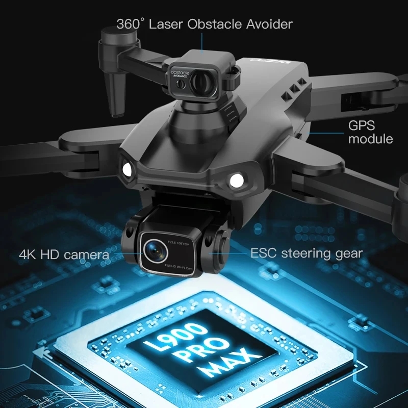 L900 Pro MAX GPS Drone 4K Prof – Drone Gimbal Brushless recenzja i cena