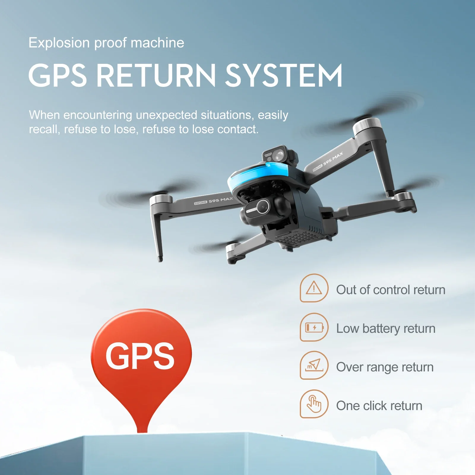 NOWOŚĆ S9S MAX MINI Drone 4K 2 – Drone Gimbal 2 Axis recenzja i cena