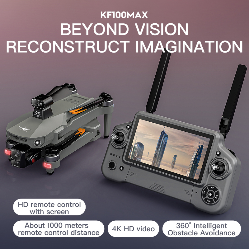 Dron GPS KF100 MAX Kamera 4K 3 – Drone Gimbal Brushless recenzja i cena