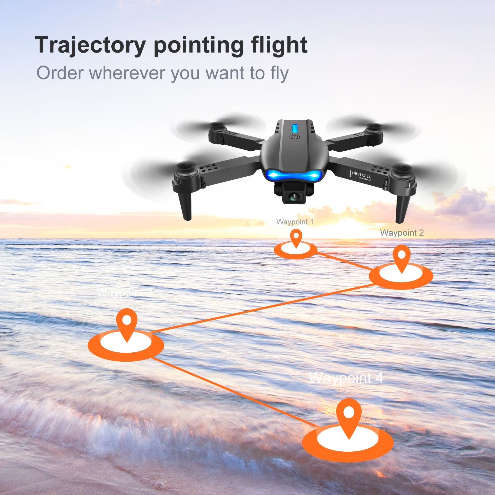 Ulepszony składany dron E88PRO – Drone Gimbal Brushless recenzja i cena