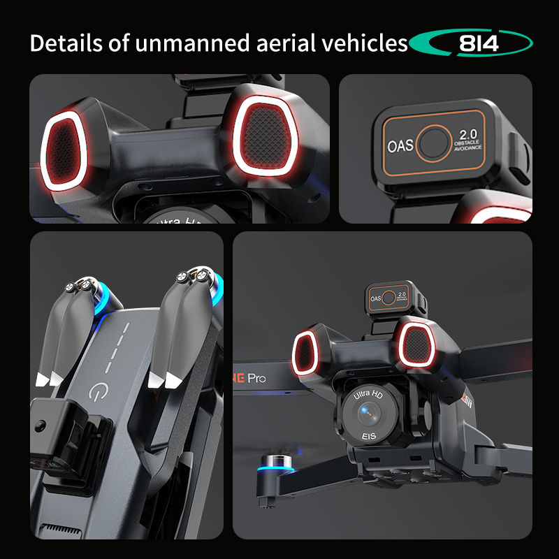 Profesjonalny dron 814 z kamer – Drone Gimbal 2 Axis recenzja i cena